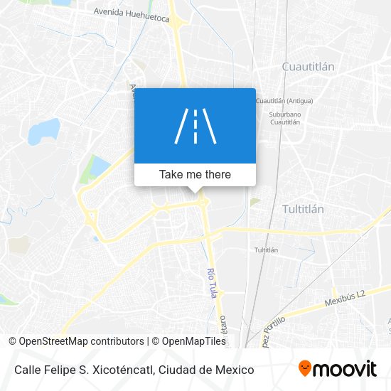 Mapa de Calle Felipe S. Xicoténcatl