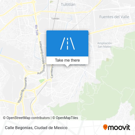 Calle Begonias map