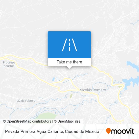 Privada Primera Agua Caliente map