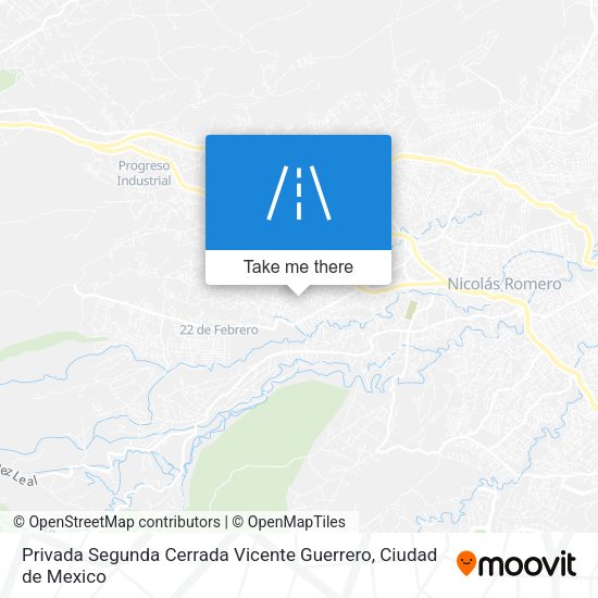Privada Segunda Cerrada Vicente Guerrero map