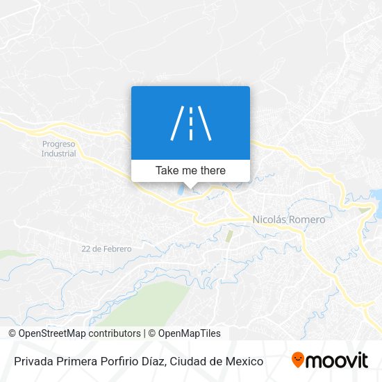 Privada Primera Porfirio Díaz map