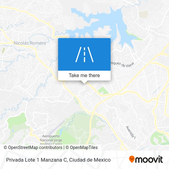 Privada Lote 1 Manzana C map