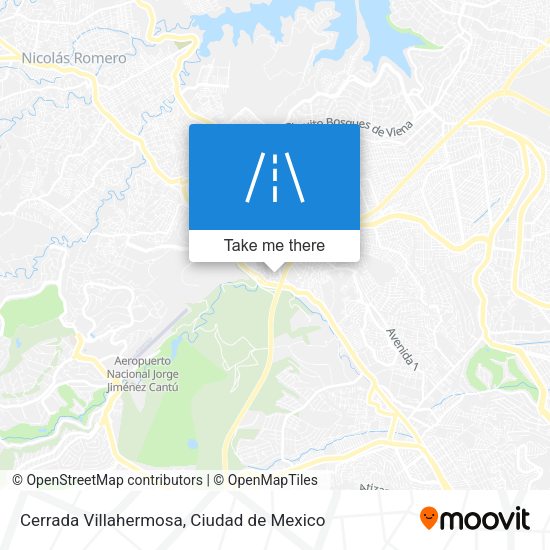 Cerrada Villahermosa map