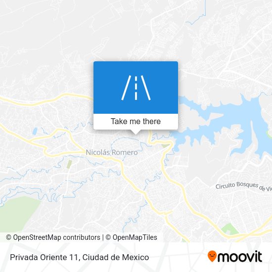 Privada Oriente 11 map