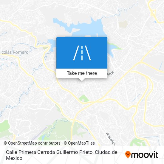 Calle Primera Cerrada Guillermo Prieto map
