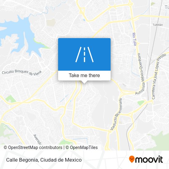 Mapa de Calle Begonia