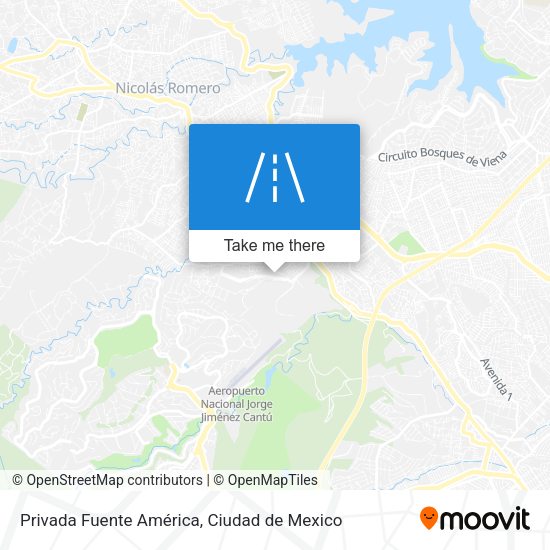 Mapa de Privada Fuente América