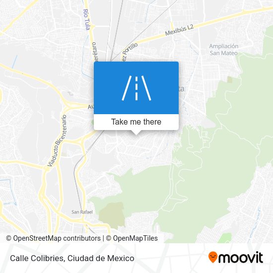 Calle Colibries map