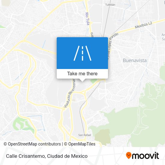 Calle Crisantemo map