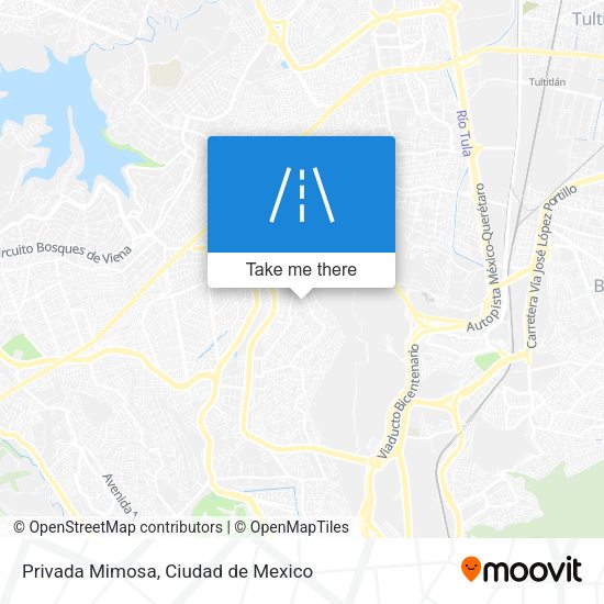 Privada Mimosa map