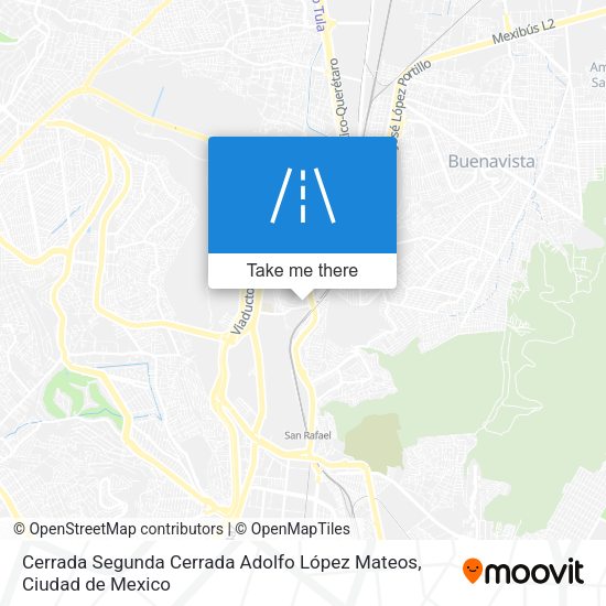 Mapa de Cerrada Segunda Cerrada Adolfo López Mateos
