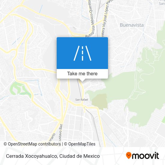 Mapa de Cerrada Xocoyahualco