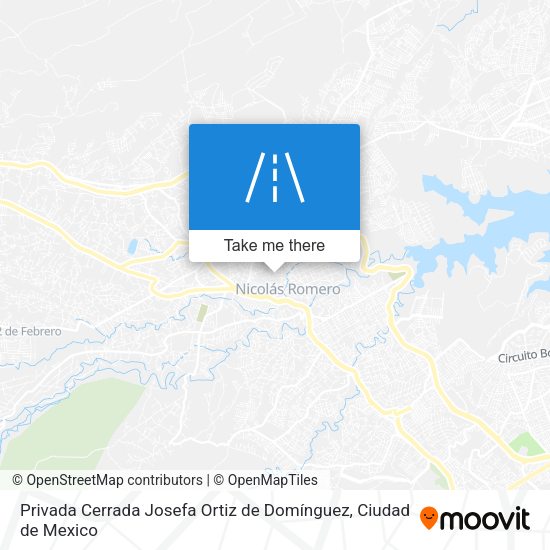 Privada Cerrada Josefa Ortiz de Domínguez map