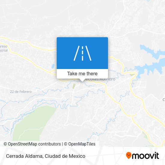 Cerrada Aldama map