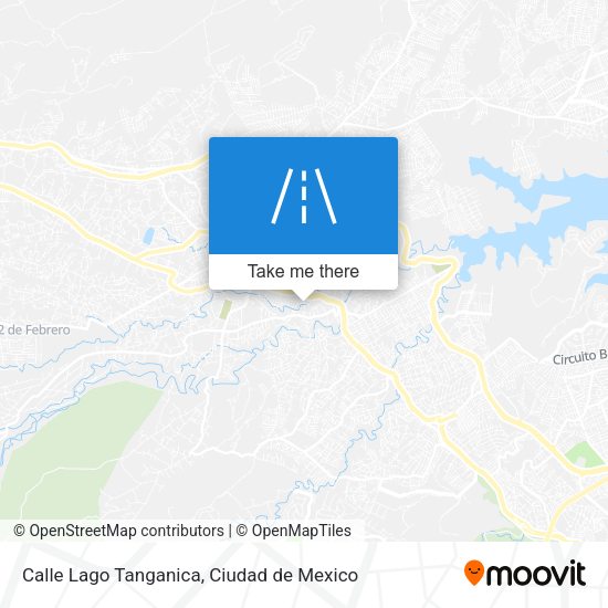 Calle Lago Tanganica map