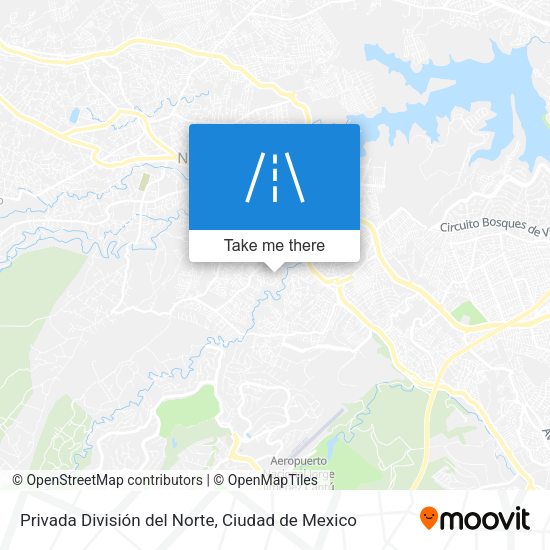 Privada División del Norte map