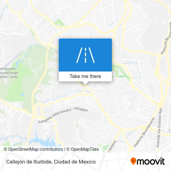 Callejón de Iturbide map