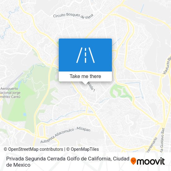 Mapa de Privada Segunda Cerrada Golfo de California