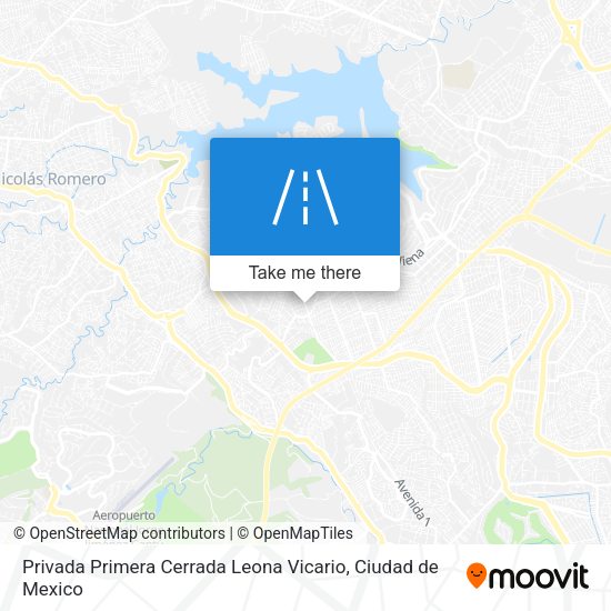 Privada Primera Cerrada Leona Vicario map