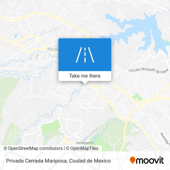 Mapa de Privada Cerrada Mariposa