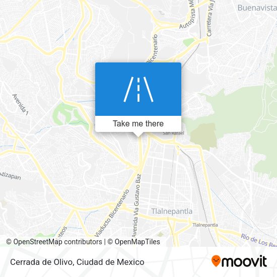 Mapa de Cerrada de Olivo