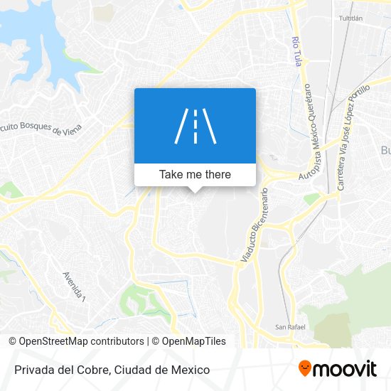 Mapa de Privada del Cobre