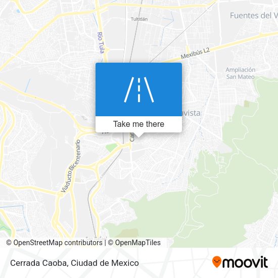 Cerrada Caoba map