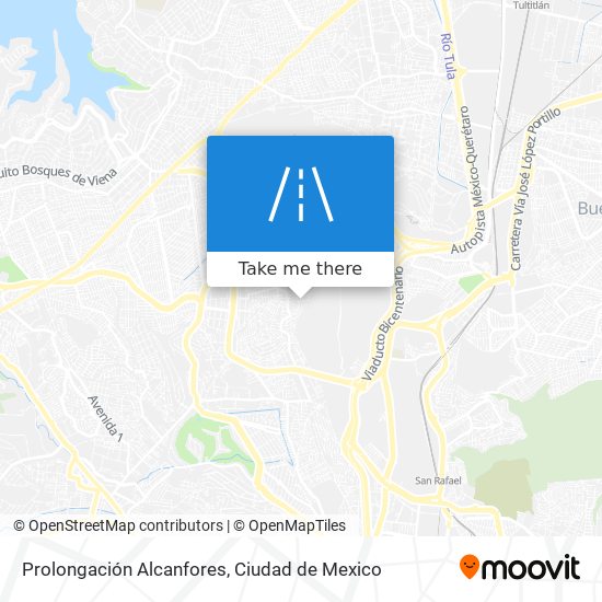 Prolongación Alcanfores map
