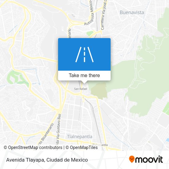 Avenida Tlayapa map