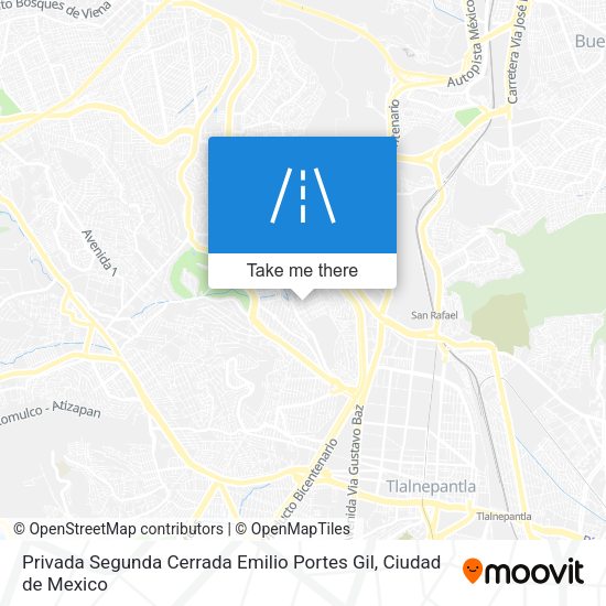 Mapa de Privada Segunda Cerrada Emilio Portes Gil