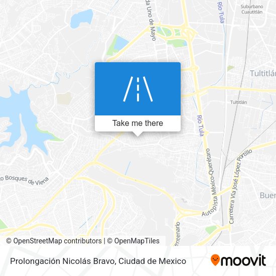 Prolongación Nicolás Bravo map
