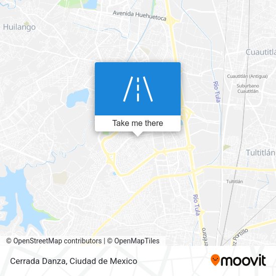 Cerrada Danza map