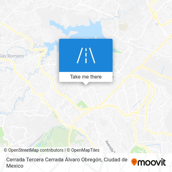 Cerrada Tercera Cerrada Álvaro Obregón map