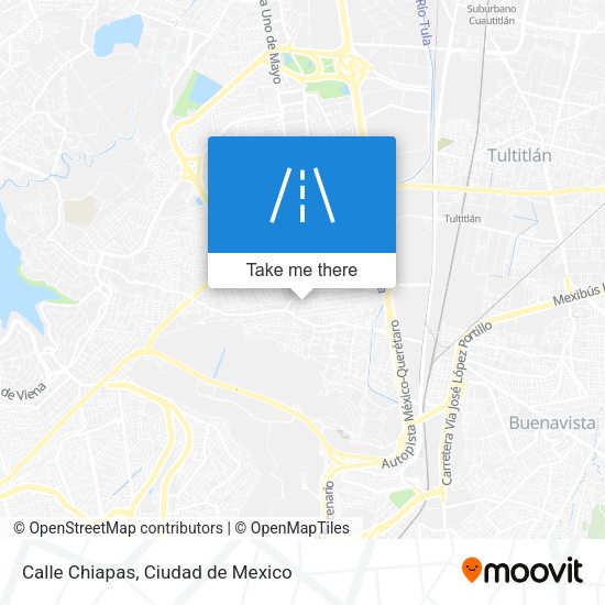 Mapa de Calle Chiapas