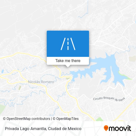 Privada Lago Amantla map