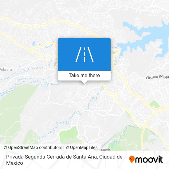 Privada Segunda Cerrada de Santa Ana map