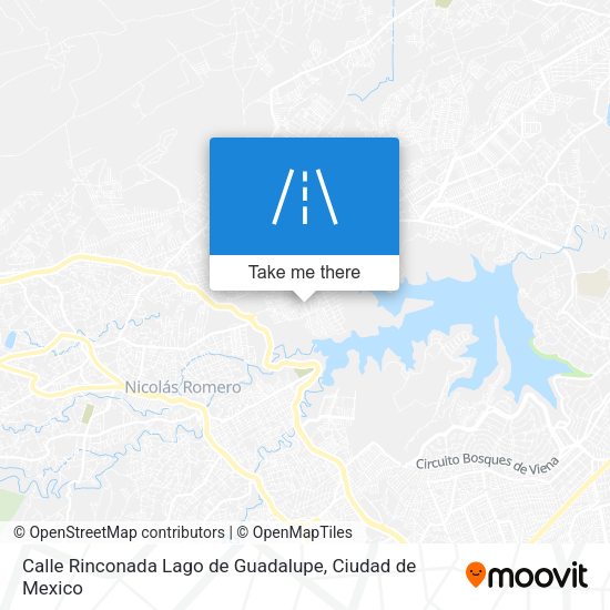 Mapa de Calle Rinconada Lago de Guadalupe