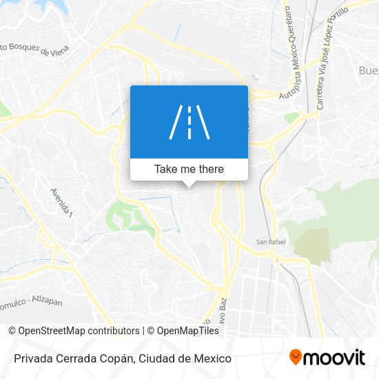 Privada Cerrada Copán map