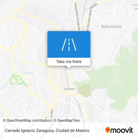 Cerrada Ignacio Zaragoza map