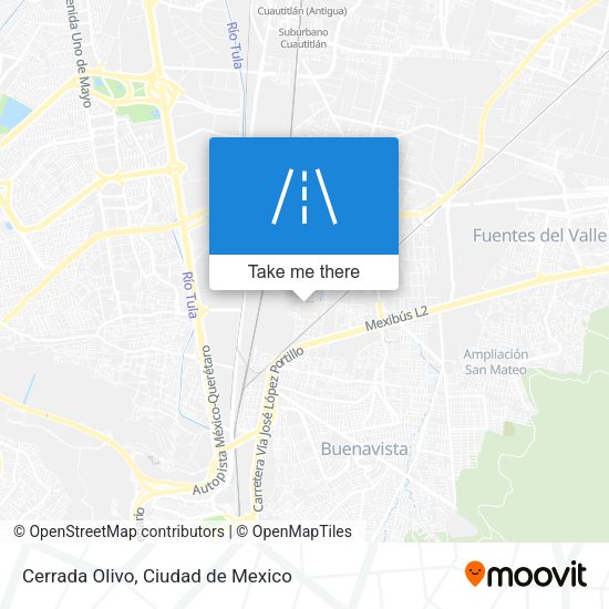 Cerrada Olivo map