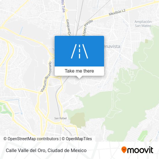 Calle Valle del Oro map
