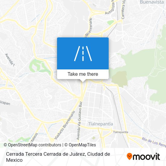 Cerrada Tercera Cerrada de Juárez map