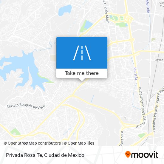 Privada Rosa Te map