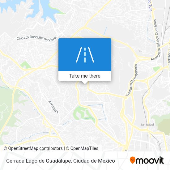Cerrada Lago de Guadalupe map