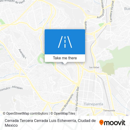 Cerrada Tercera Cerrada Luis Echeverría map