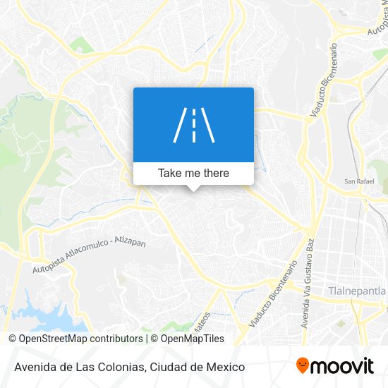 Avenida de Las Colonias map