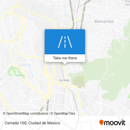 Mapa de Cerrada 100