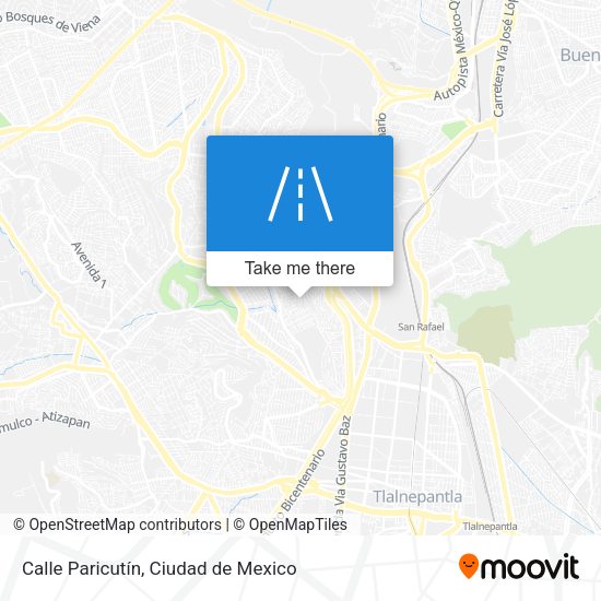Calle Paricutín map