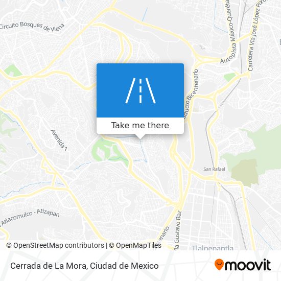 Cerrada de La Mora map