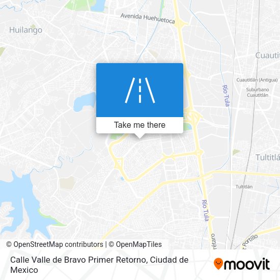 Calle Valle de Bravo Primer Retorno map